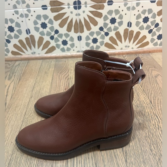 NWT Cole Haan Leather Waterbroof River Chelsea Bootie- Brown Size 6 - Picture 6 of 12